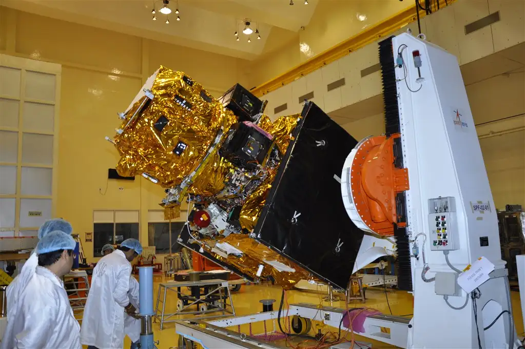 RESOURCESAT-2A in clean room during its integration