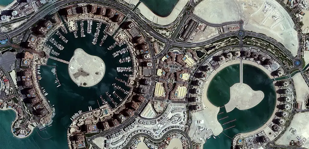 Multi-spectral Image of Doha, Qatar taken on June 26, 2017 