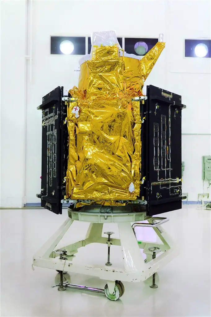 Cartosat-2 Series Satellite in the Clean Room at Launch Centre