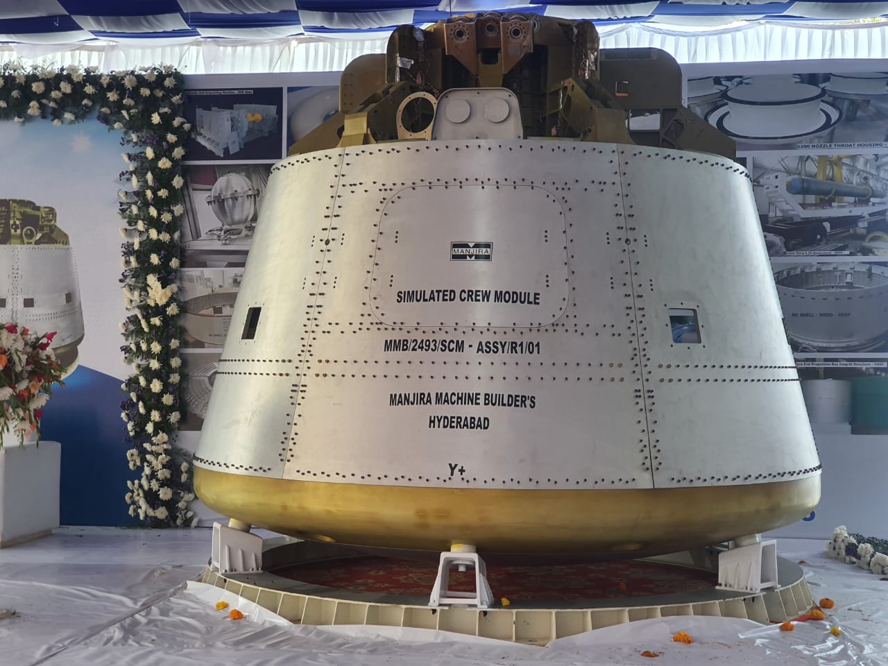 Simulated Crew Module Structure Assembly for Test Vehicle Mission